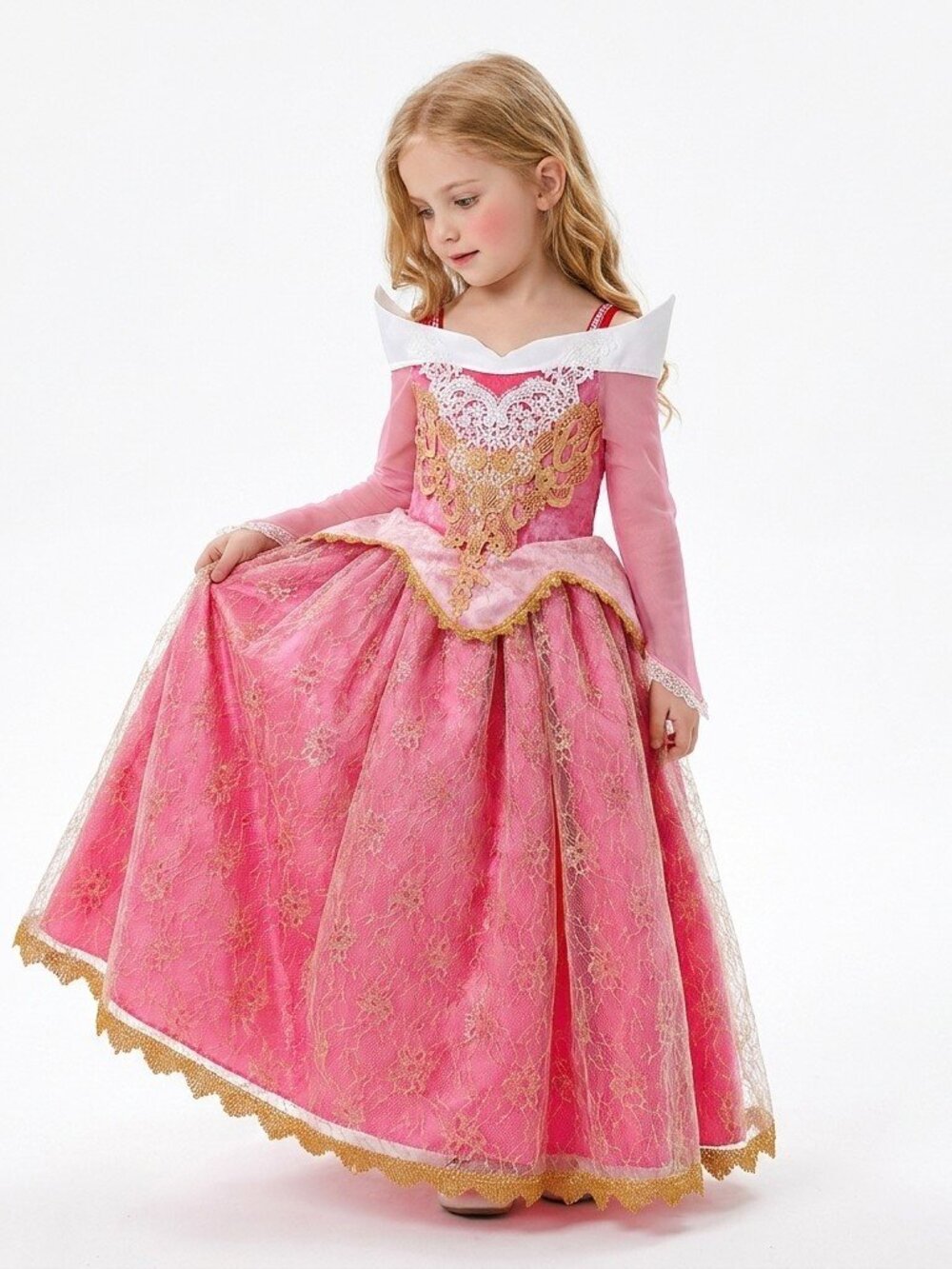 Pink Princess Dress Set with Tiara set - Picture 8 of 10